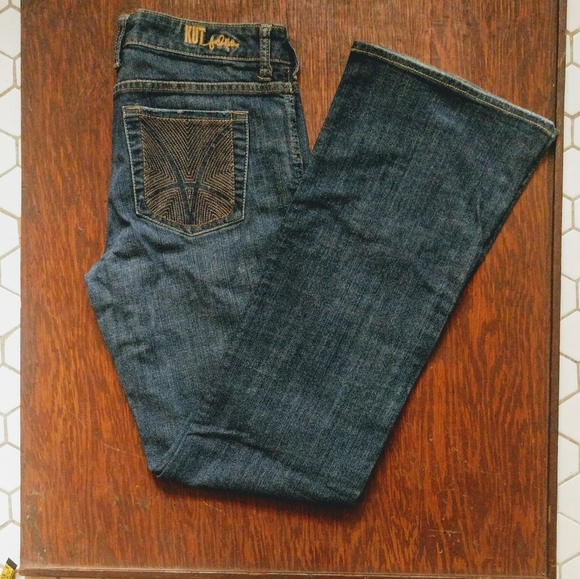 Kut From the Kloth Medium Wash Flare Jeans 6 - Picture 1 of 11